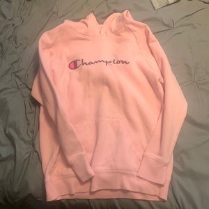 Kids Pink Champion Hoodie